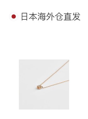 日本直邮日潮 agete 阿卡朵WEB限定K10 钻石项链0.03克拉