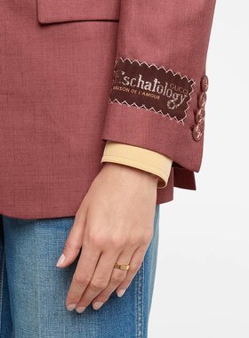 潮奢 Gucci 古驰 女士 符号18K黄金戒指 000919