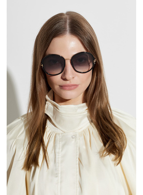 TOM FORD 女士太阳镜 FT094605801B CO 黑色 Sunglasses