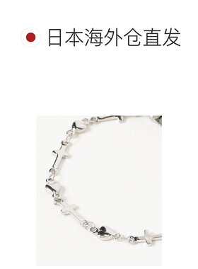 1h可退 日本直邮Ray BEAMS 不锈钢 十字架 & 心形 手链配饰