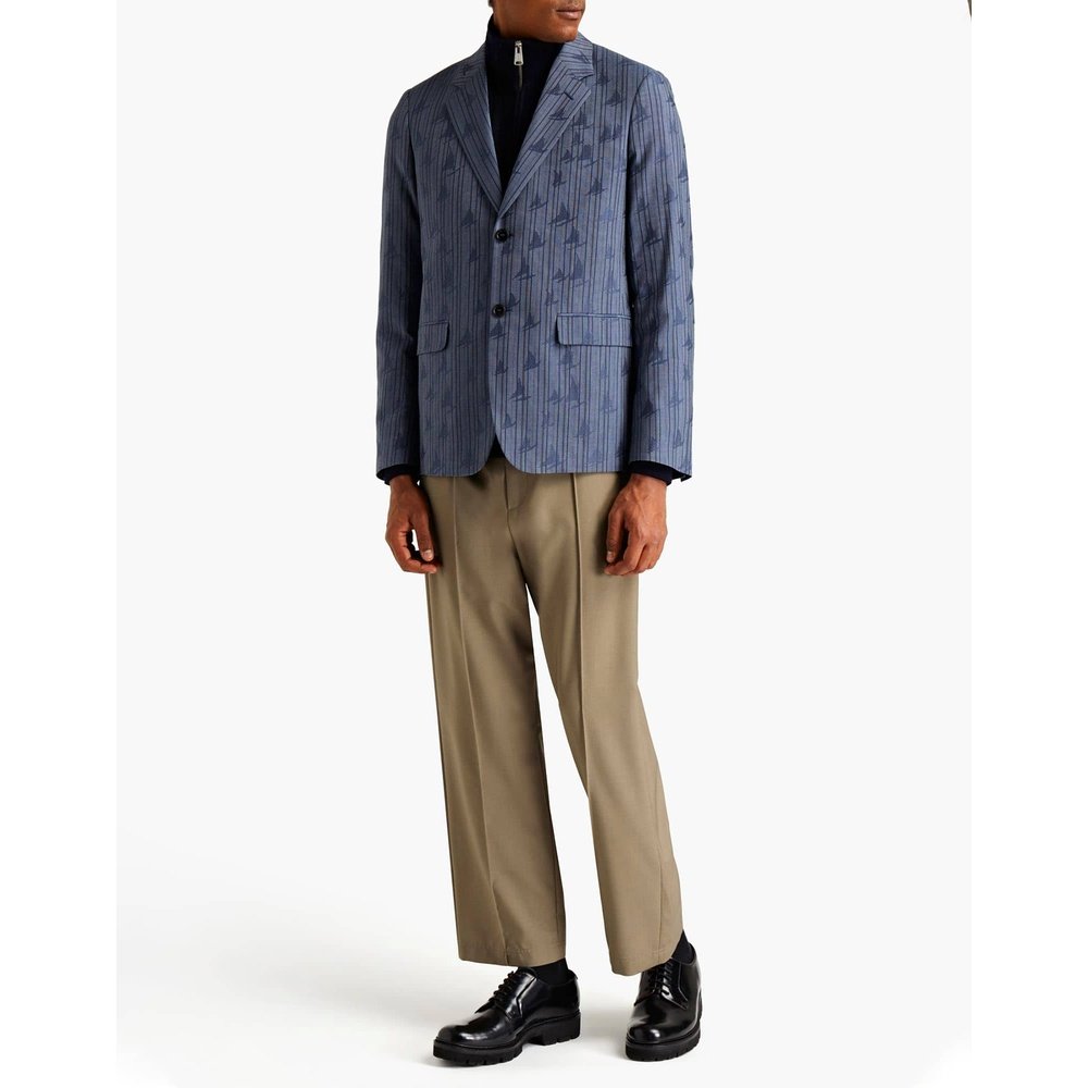 香港直邮Marni 玛尼 男士 西装外套 blue蓝色 舒适时尚,淘宝优惠券,粉丝福利购,淘宝优惠卷