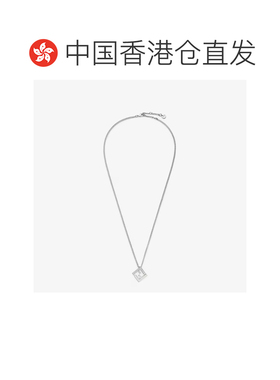 香港直邮FENDI 女士项链 8AK337A44GF1O8T CO 灰色 FF吊坠项链