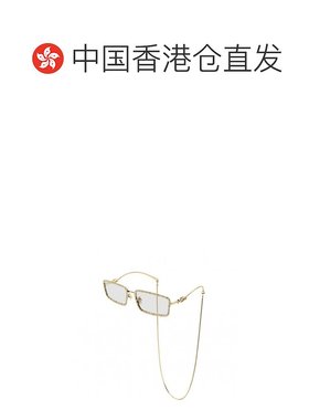 香港直邮GUCCI 女士眼镜 GG1568S002 SS2025 白色 长方形太阳镜