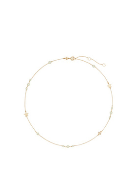 TORY BURCH 女士项链 176867749 AW2025 金色 Kira 和密镶项链