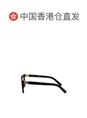 1h可退 香港直邮潮奢 Miu Miu 缪缪 女士 黑色醋纤太阳眼镜 0MUA0
