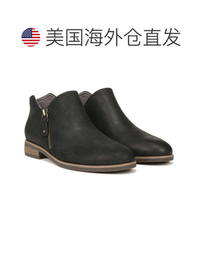 自营Women's Dr. Scholl's Avenue Zip Boots Black Leather Ankl