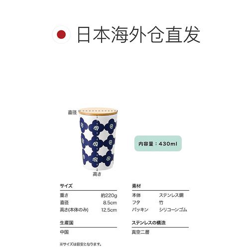 【日本直邮】[2025] Wpc. Patterns 不锈钢双向玻璃杯 Kukka Moch - 图1
