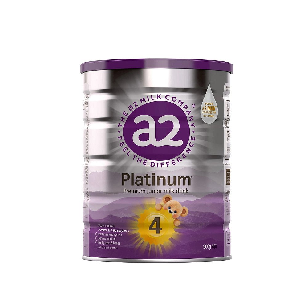 澳大利亚直邮A2紫白金婴幼儿奶粉4段A2蛋白质4岁以上900g*2罐 - 图0