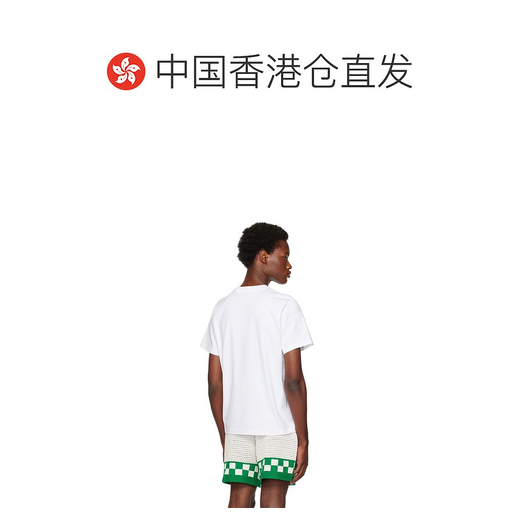 香港直邮潮奢 Casablanca 男士白色 Palace T 恤 - 图1
