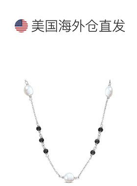 自营 Mimi & Max 4 克拉 TGW 黑色莫桑钻和 4.5-7 毫米养殖淡水珍