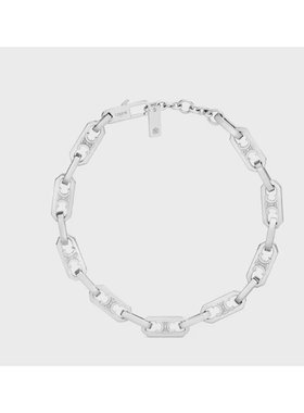 CELINE 男士项链 461OK6BRA36SI AW2025 白色 Small octagon brac