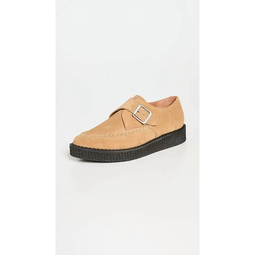 redoneWomen's 70S Creeper Shoes In Cuoio Suede - cuoio suede - 图2