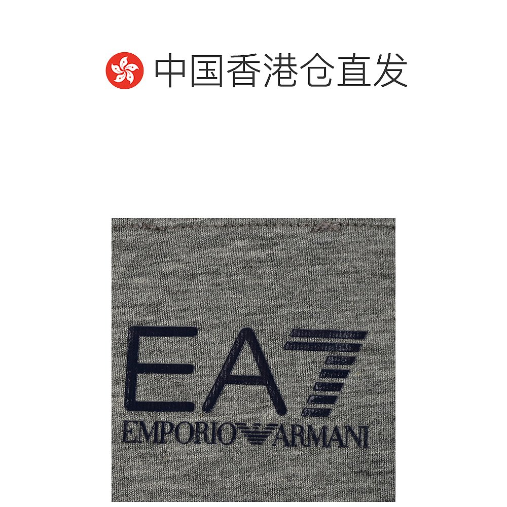 香港直邮Armani阿玛尼短袖T恤灰色圆领小巧百搭3GTT06J2923905 - 图1