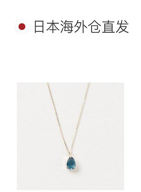 1h可退 日本直邮cui-cui 伦敦蓝托帕石 长链 项链 K10YG 903100