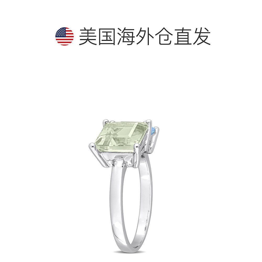 mimi & maxmimi & max3 3/4 CT TGW Square Green Quartz and - 图1