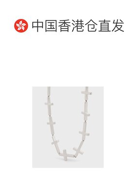 香港直邮CELINE 男士项链 460FA6BRA36SI AW2022 白色 徽标十字手