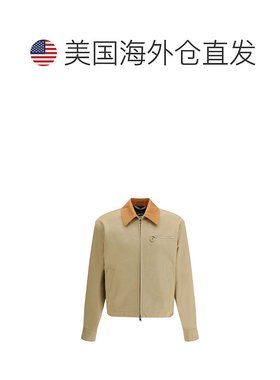 自营Versace Cotton Men's Clothing - beige 美国奥莱直发夹克