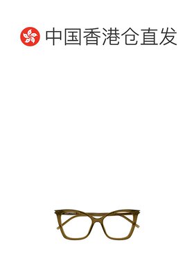 香港直邮SAINT LAURENT 女士眼镜 SL386009 CO 棕色 徽标平光镜