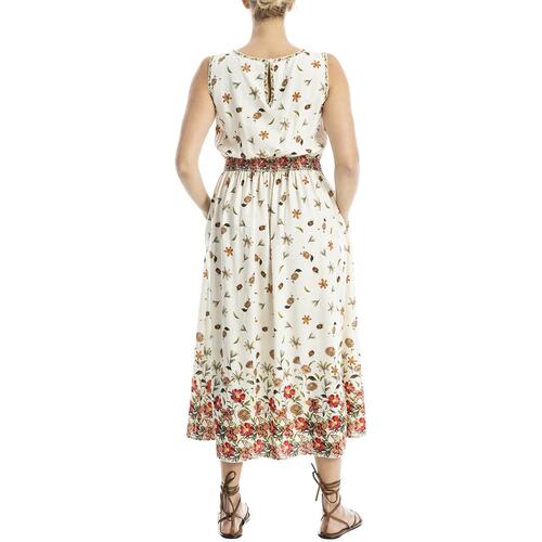 自营Max Studio Boat Neck Linen-Blend Maxi Dress - white 美国 - 图2