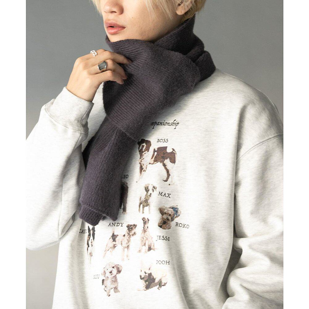 1h可退 日本直邮SENSE OF PLACE 男士简约针织围巾 AA471DS104 - 图2