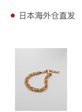 1h可退 日本直邮COCOSHNIK 女士 双层链条设计感手链 金色镀层 76