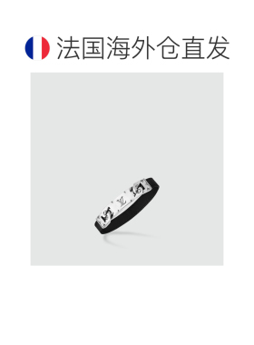 自营1h可退 欧洲直邮LV路易威登 男士黑色黄铜/皮革手链时尚高级