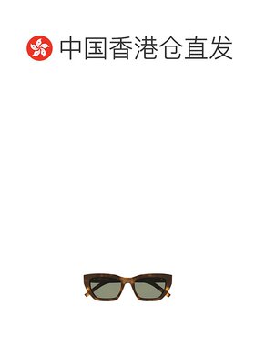 香港直邮Saint Laurent 徽标太阳镜 SLM127F