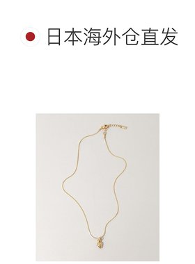 1h可退 日本直邮SMELLY 女士 立体双心设计 金色不锈钢项链 SMA62