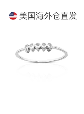 自营vir jewels1/2 cttw Pear Lab Grown Diamond 5 Stone Engage