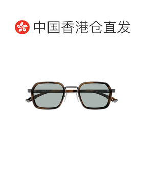 1h可退 香港直邮GUCCI 男士太阳镜 GG2074S002 CO 银色 矩形太阳