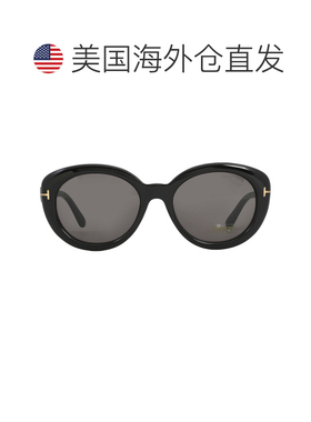 自营Tom Ford Lily Smoke Oval Ladies Sunglasses FT1009 01A 55