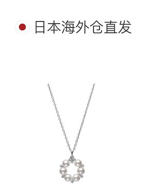 日潮跑腿Mikimoto御木本女士18K金吊坠华丽绚丽时尚潮流珍珠