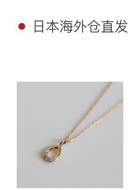 1h可退 日本直邮cui-cui 女装 钻石水滴造型项链 K10YG 783815