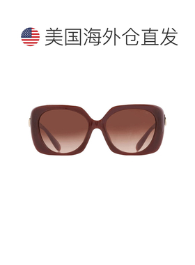 自营Coach Brown Gradient Square Ladies Sunglasses HC8422U 58