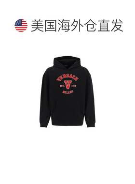 自营Versace Cotton Men's Sweatshirt - black 美国奥莱直发