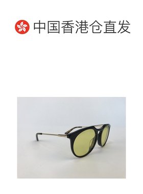 香港直邮GUCCI 男士太阳镜 GG0320S002 SS2022 黄色 飞行员太阳镜