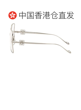 1h可退 香港直邮LOEWE 罗意威 女士 银色 Oversize Square Retro