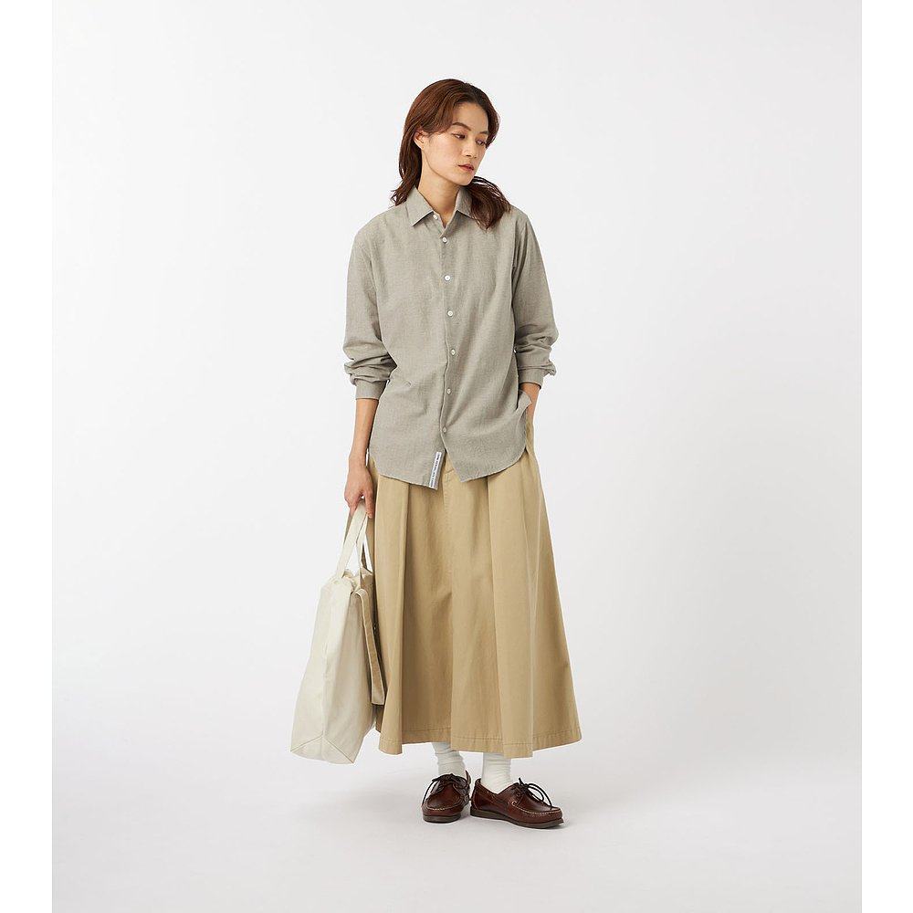 1h可退 日本直邮nanamica 女装 经典剪裁 天然色人字纹有机棉衬衫,淘宝优惠券,粉丝福利购,淘宝优惠卷