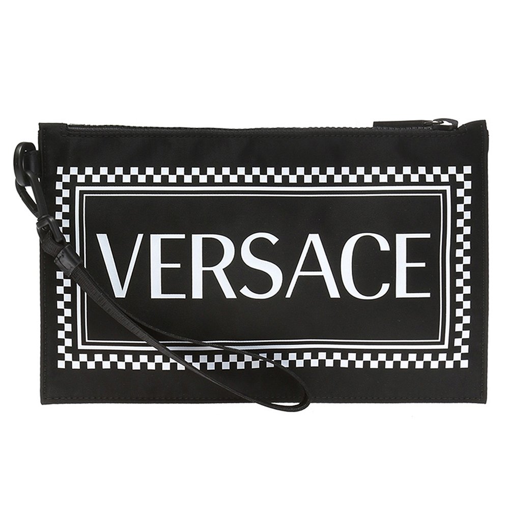 香港直发versace 男包标识与图案手拿包 dp84725 dnyver范思哲