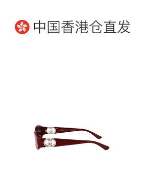 香港直邮GUCCI 女士眼镜 GG1660S006 SS2025 红色 几何太阳镜