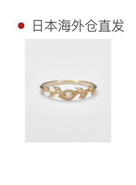 1h可退 日本直邮agete 阿卡朵 女士 乳白欧泊钻石戒指 设计感叠戴