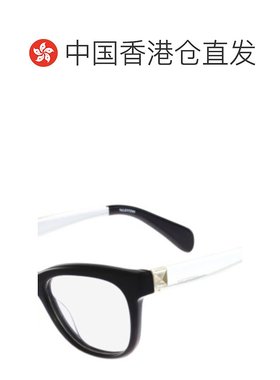 香港直邮VALENTINO 女士眼镜 V26911 AW2021 白色 黑色徽标平光镜