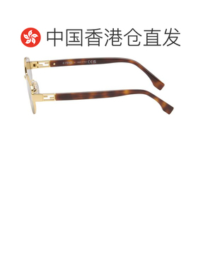 香港直邮Fendi 芬迪 女士 金色 Baguette 太阳镜 FE40216U5630E19