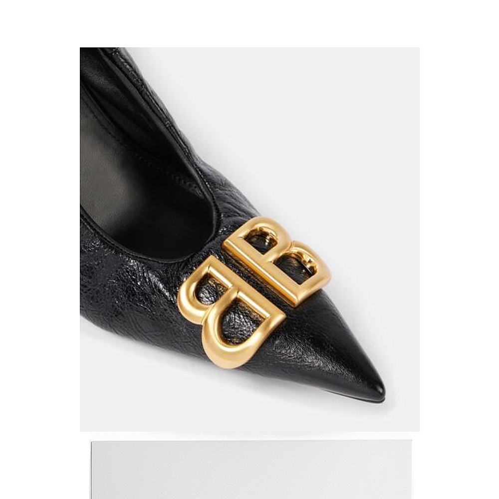 1h可退 香港直邮Balenciaga 巴黎世家 女士 Monaco 90 皮质浅口鞋,淘宝优惠券,粉丝福利购,淘宝优惠卷