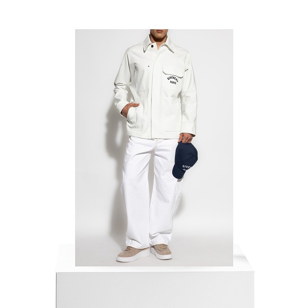 1h可退 GIVENCHY 男士牛仔裤 BM51MN516J100 AW2025 白色 Givench - 图3