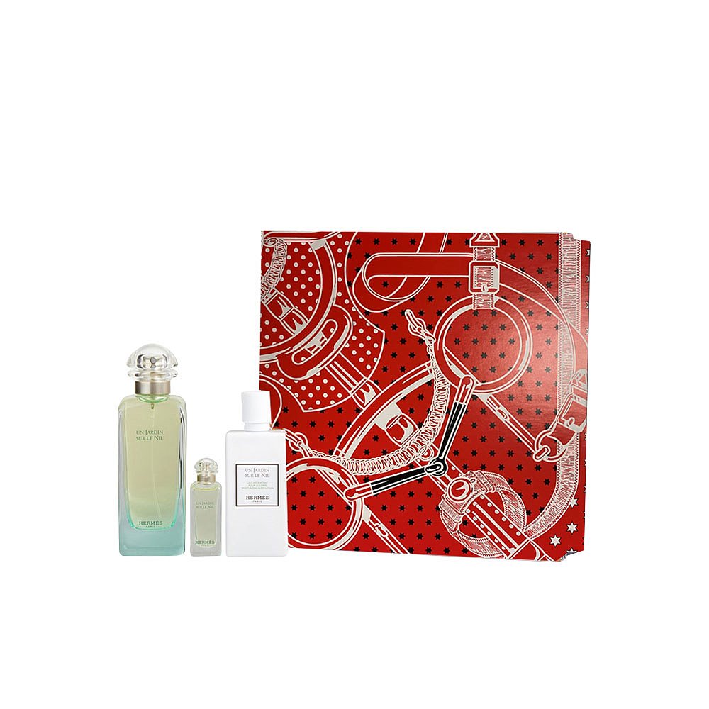 天猫国际海外仓直购美国直邮爱马仕尼罗河花园套装淡香水100ml身体乳80ml淡香水7.5ml0