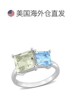 自营 mimi & maxmimi & max3 3/4 CT TGW Square Green Quart