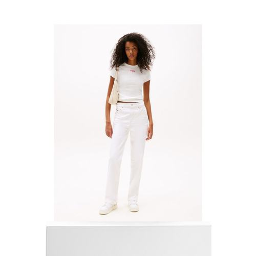 日本直邮TOMMY HILFIGER 修身条纹短袖T恤 [TO3203EW012749]女装 - 图3