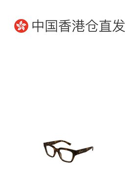 香港直邮SAINT LAURENT 男士眼镜 SL804003 SS2025 棕色 徽标平光