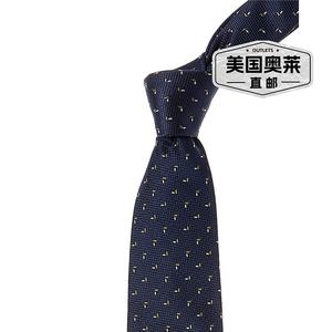 BOSS Hugo Boss 深蓝色通体图案真丝领带 - 蓝色 【美国奥莱】直